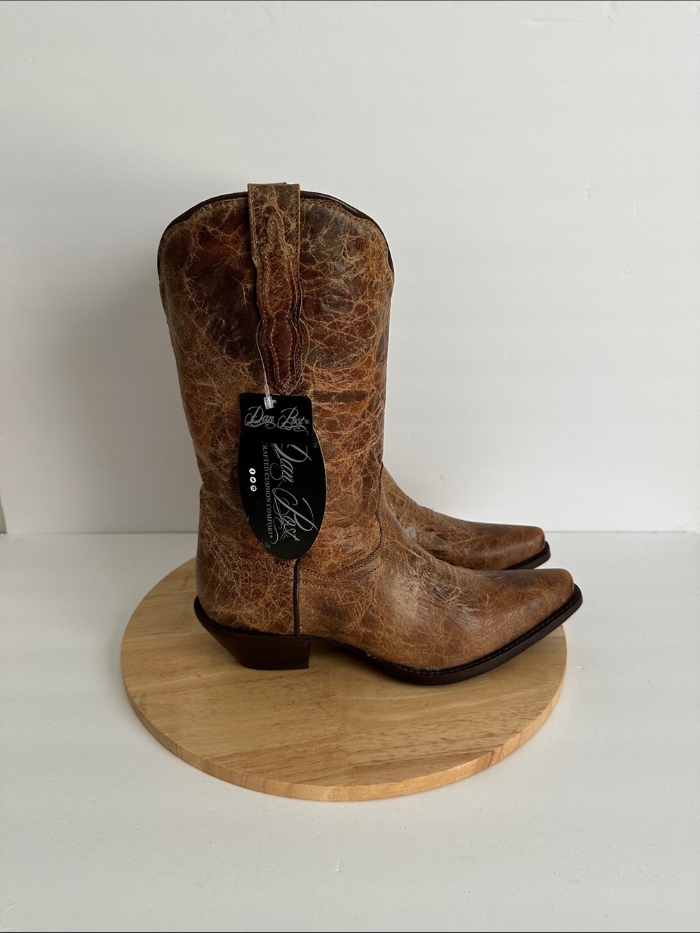 Dan Post Womens Collen Block Heel Cowboy Boots